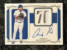 2020 Panini National Treasures - Anthony Kay 70 PATCH AUTOGRAPH /49 - Blue Jays