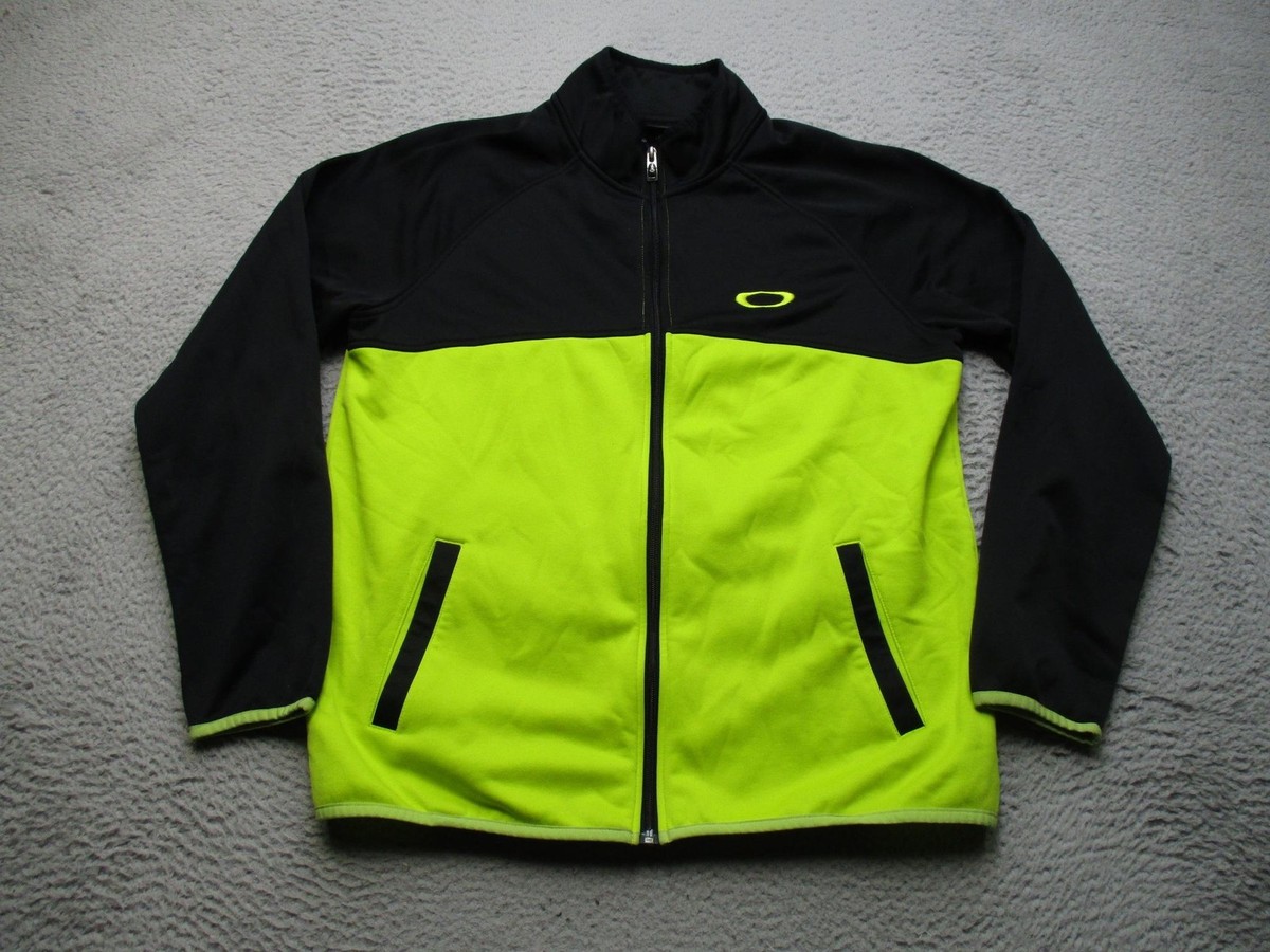 トップス vintage oakley track jacket Vintage Oakley Jacket Mens M Yellow Track Full Zip Softshell