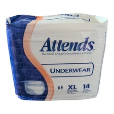 Vintage Attends Incontinence Underwear Adults XL 14 Count Each Bag Made In USA