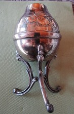 Mate Tee Gef&auml;&szlig; Silber mit Bombilla ( Argentinien, um 1920-30)