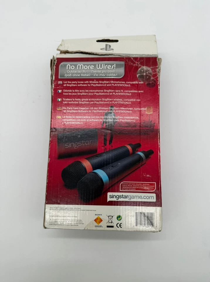 Microphones Singstar sans fil PlayStation - Lot de 2 PS3 PS4 PS5 SANS RÉCEPTEUR - Photo 4/4