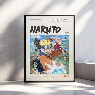 Naruto Team 7 Poster   Kakashi Sasuke Sakura Anime Wall Art