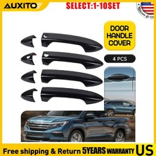 For 17-22 Honda Ridgeline Gloss Black Exterior Door Handle Covers FrontSMK 4-40X