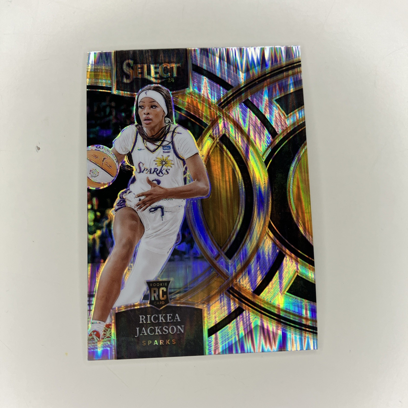 2024 Select WNBA Premier Level Silver Flash Prizm Rickea Jackson #127 Rookie RC