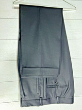 Prada 50R 38x30 100% Virgin Wool Black Dress Pants Men Cuffed Made In Italy