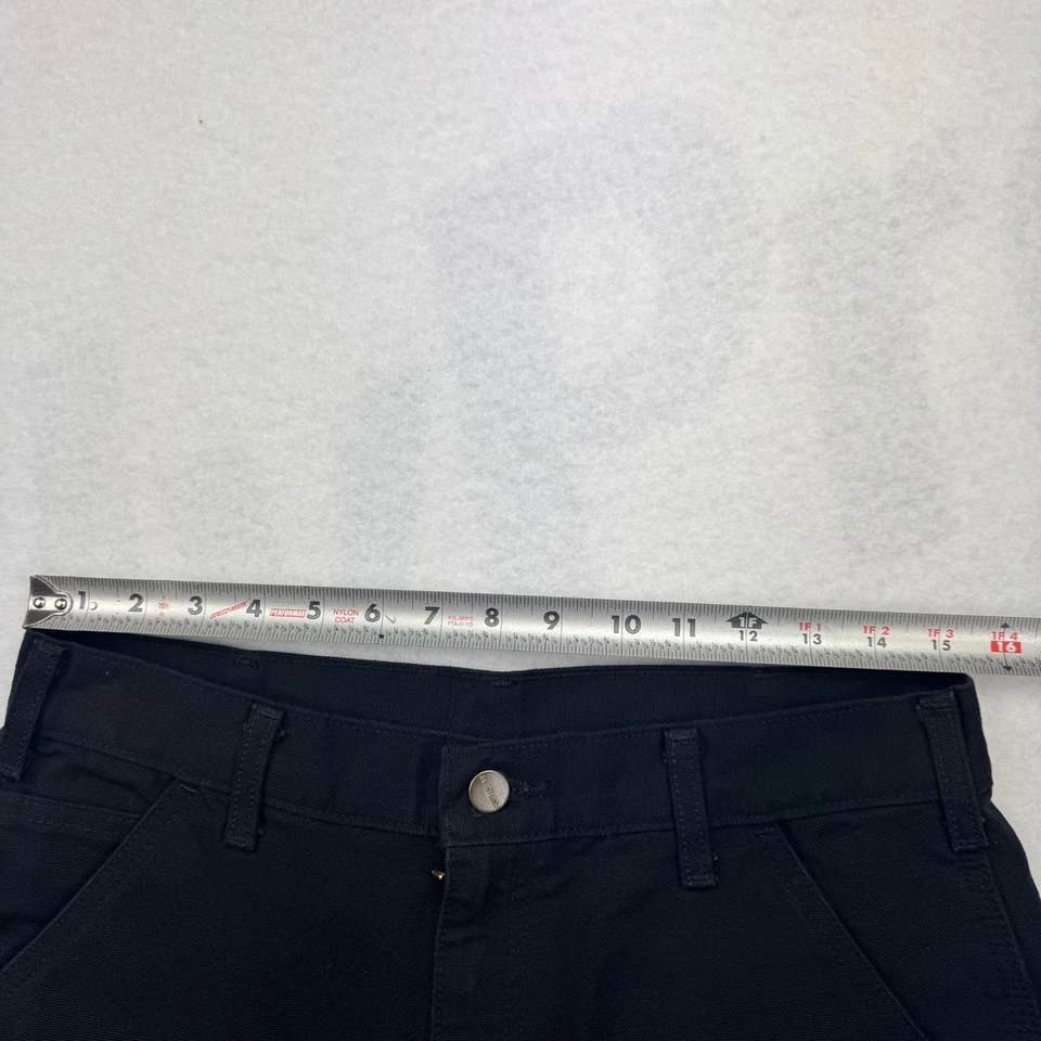 Pantalones de Trabajo Carhartt BN0611-M Negros Calce Suelto Lona Utilitarios Para Hombre Talla 32x34 Nuevos Foto 3 de 4