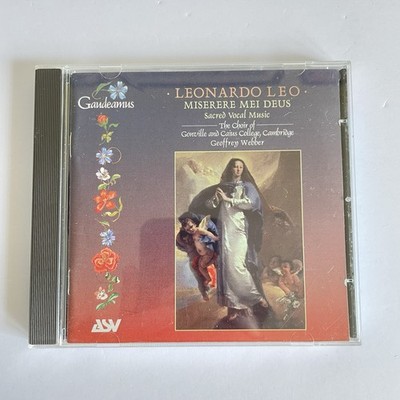 Leonardo Leo - Miserere mei Deus (Sacred Vocal Music) Choir Of Gonville CD 2001