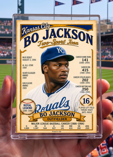 Custom Bo Jackson  (you choose) 2.5x3.5 ACEO Art Card Limited edition
