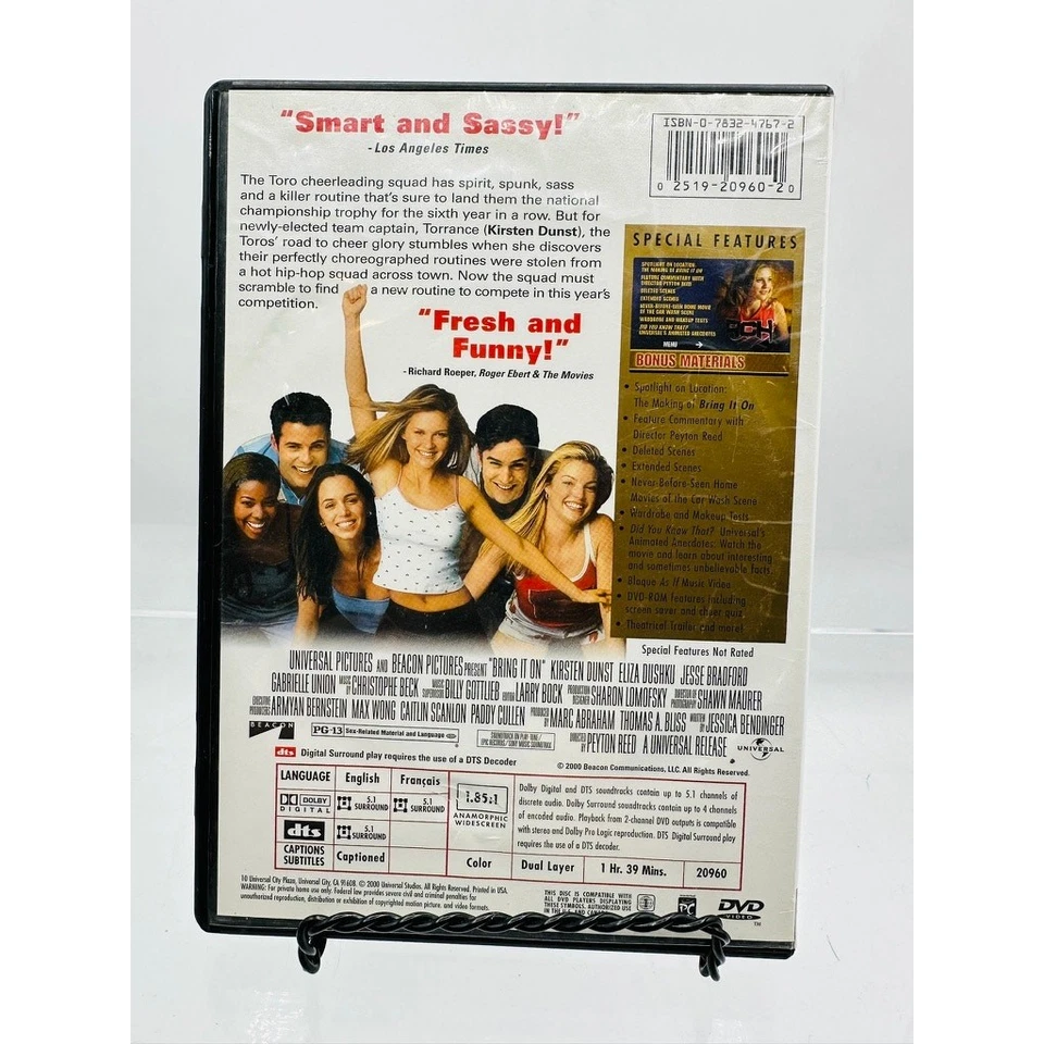 Bring It On DVD 2000, Collector’s Edition, Widescreen Kirsten Dunst Cheerleader - Image 2 of 4