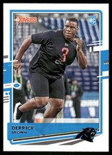 2020 Panini Donruss #264 Derrick Brown Rookie RC Carolina Panthers football card