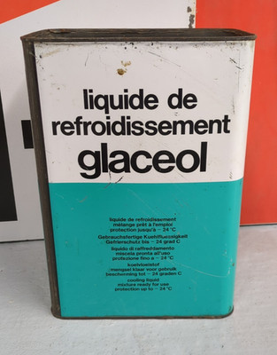 Vintage Renault Glaceol De Refroidissement, Antifreeze 10 Litre Can (RN104)