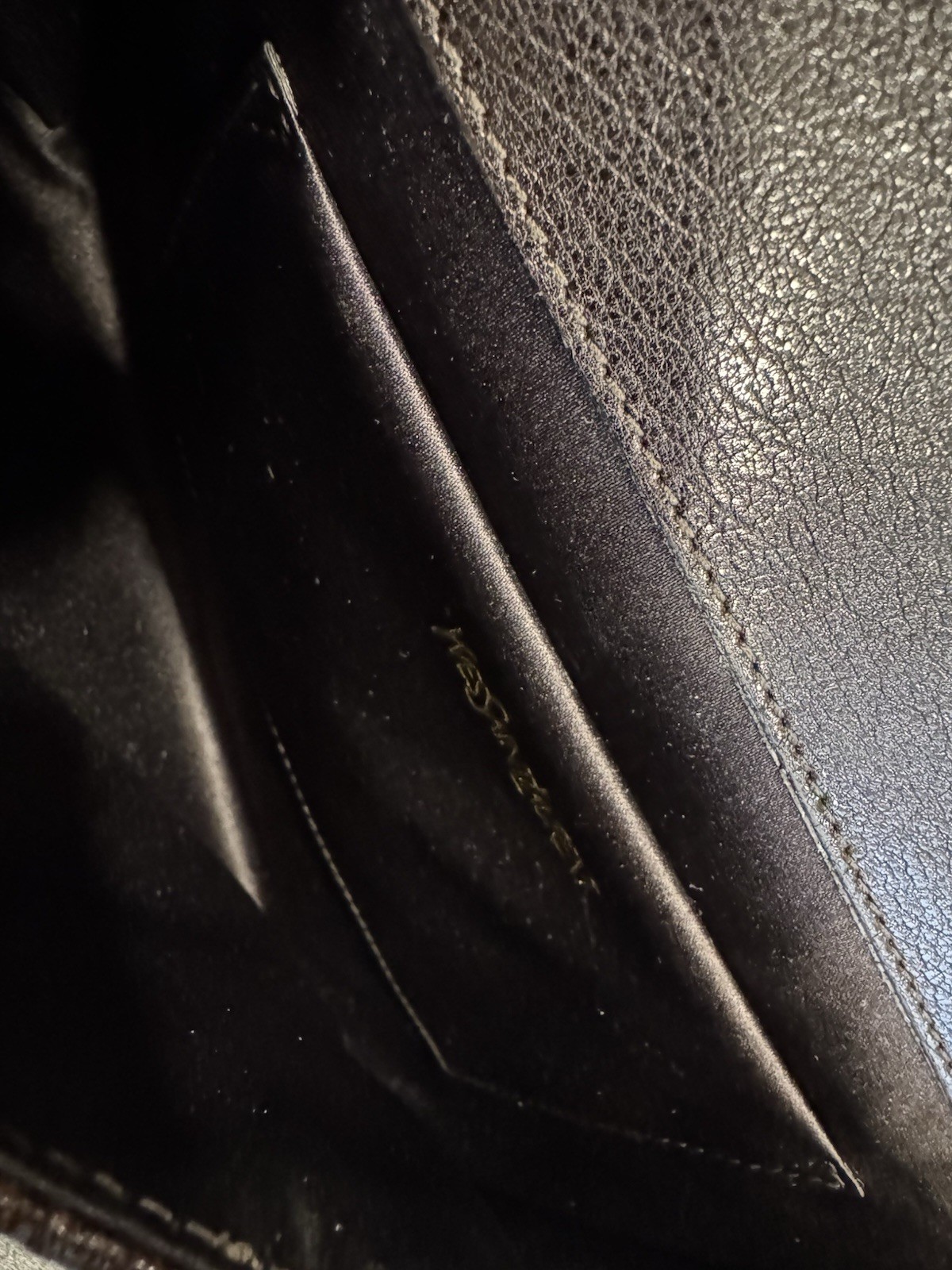 YSL Yves Saint Laurent Rive Gauche Rare Exotic Leather Clutch Bag New image 9