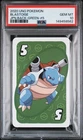 2020 UNO POKEMON JAPANESE BACK-GREEN-#5 BLASTOISE PSA 10