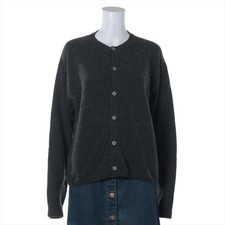 Miu Miu 25 years Wool Cardigan 46 Men's Gray DNA02U back logo
