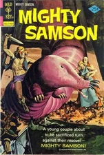 Mighty Samson #25 FN; Gold Key | September 1974 Monster Worm - w/Bag+Board