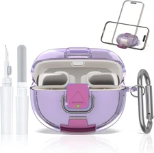 For Bose Ultra Open Earbuds Case with Secure Lock & Phone Stand, Soft TPU Shockp