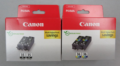 4 OVP Original Canon PGI-35 CLI-36 Pixma für ip100,ip110,mini260,TR150