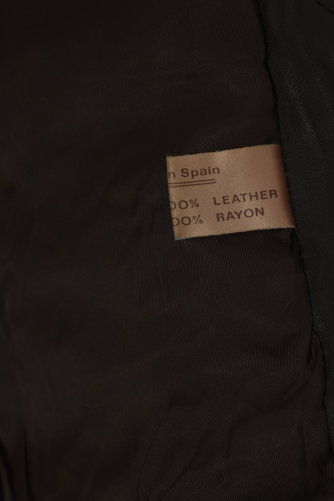 1980s–1990s Leather Bomber, Multi-Axis Panel Compression, Spanish Production image 6
