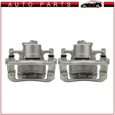 2 PCS Front Brake Calipers With Bracket For 08-18 Toyota Avalon 07-17 Camry