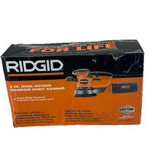 RIDGID 6 Inch Dual Action Random Orbital Sander Corded Electric R26111