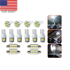 14x White light LED interior package kit For Ford F250 F350 Super Duty 1999-2016