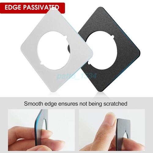 1/2Pcs Repair Backplate Door Lock Repair Plate Silver Door Handle Fixing Covers - Picture 2 of 14