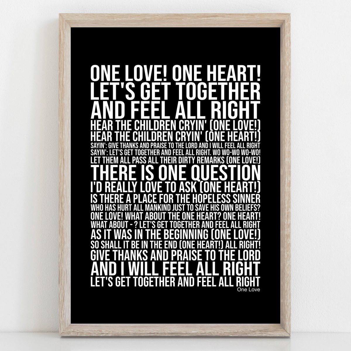 bob marley song one love lyrics