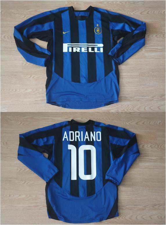Maglia Calcio REPLICA INTER PIRELLI Taglia S numero 10 ADRIANO anno 2005  2006 | Dollaroshop.biz