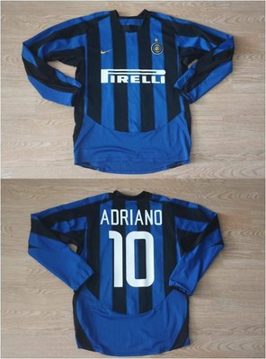 M) INTER MILAN SHIRT JERSEY MAGLIA ADRIANO BRAZIL AS ROMA ITALY MAGLIA LS |  eBay
