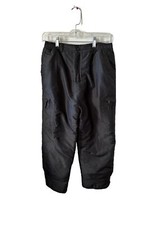 Swiss Alps Insulated Snow Pants Youth 10-12 Black Ski Snowboard snowwear flaws