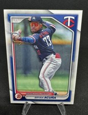 2024 Bowman Base Paper Bryan Acuna #BP-4 Minnesota Twins Prospect Baseball Card