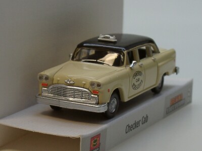 Brekina US Taxi, Checker Cab ''St. LOUIS'', 1974, hell-gelb - 58935 - 1:87
