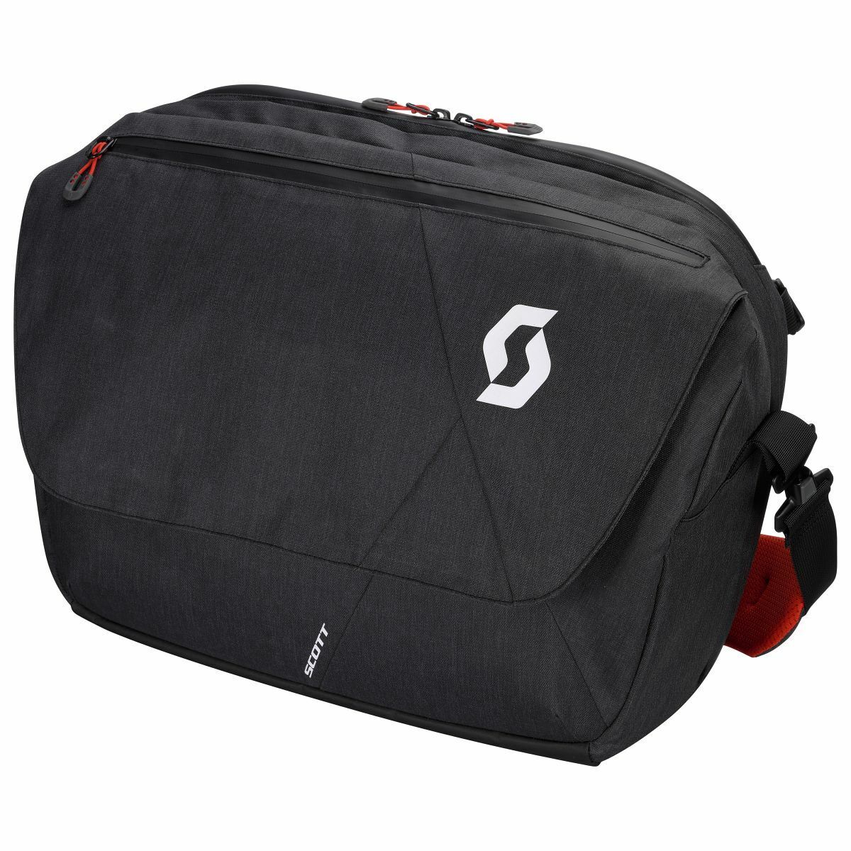 Bolso bandolera para portátil Scott Messenger 25 gris/negro/rojo