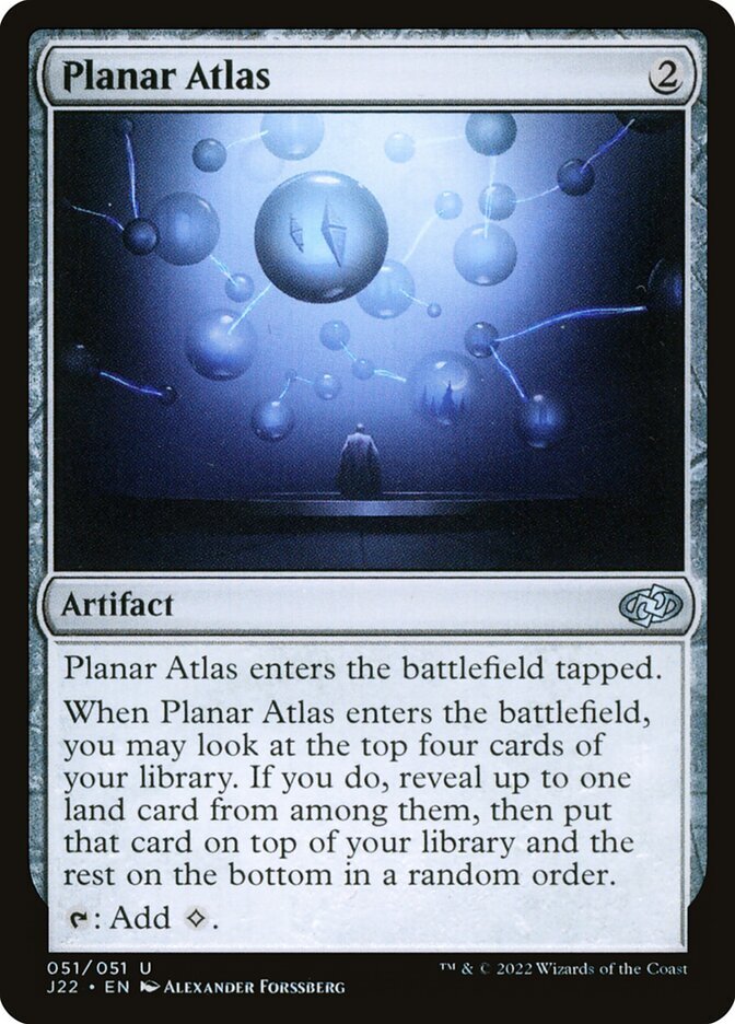 mtg atla jumpstart card list MTG Jumpstart 2022 U Planar Atlas #051