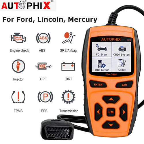 AUTOPHIX Fit For Ford OBD2 Scanner Full System TPS Code Reader Diagnostic Tool - Imagen 14 de 18