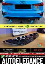 💎1085 DIFFUSORE ADATTO PER AUDI A3 8Y 20+ SPORTBACK LOOK S3 PER PARAURTI SLIN💎