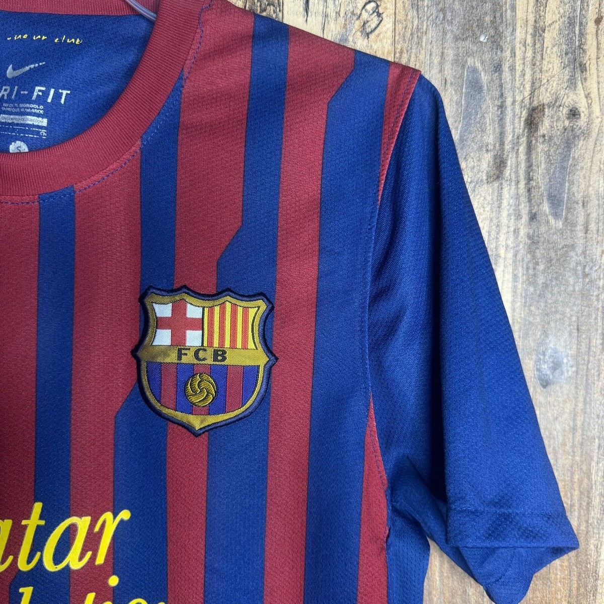 FC Barcelona 2011-12 Home Football Soccer Jersey Nike Men's Sz S