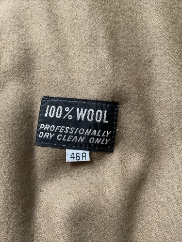 VTG Men’s Christian Dior Monsieur Trench Coat Tan 46R Wool Insert Belted Read! - Picture 11 of 16