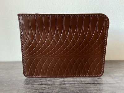 Paul Smith Braune Lackleder Nein 9 Top Reißverschluss Geldbörse Tasche Retail