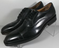 157935X SP50 MEADE CAP TOE MEN'S SHOES 9 M BLACK LEATHER JOHNSTON MURPHY
