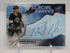 BERNIE NICHOLLS 2019-20 UD ICE GLACIAL GRAPHS AUTOGRAPH AUTO- KINGS!!