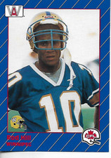 1991 All World Canadian Football CFL Rod Hill Card #104