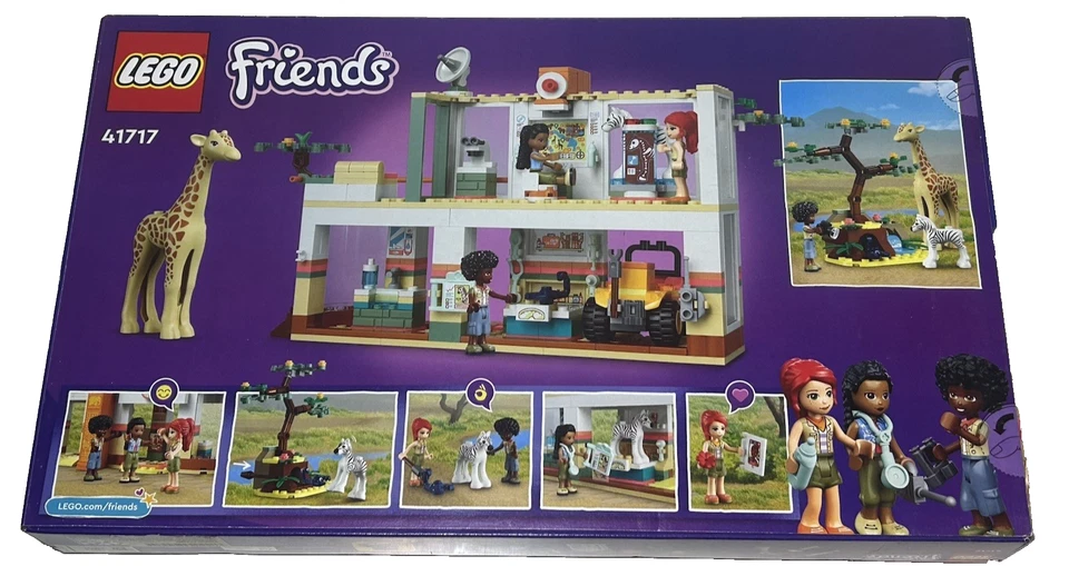 LEGO Friends Mia's Wildlife Rescue Toy 41717 Cebra Jirafa Safari Animal 3 Muñecas Foto 2 de 4