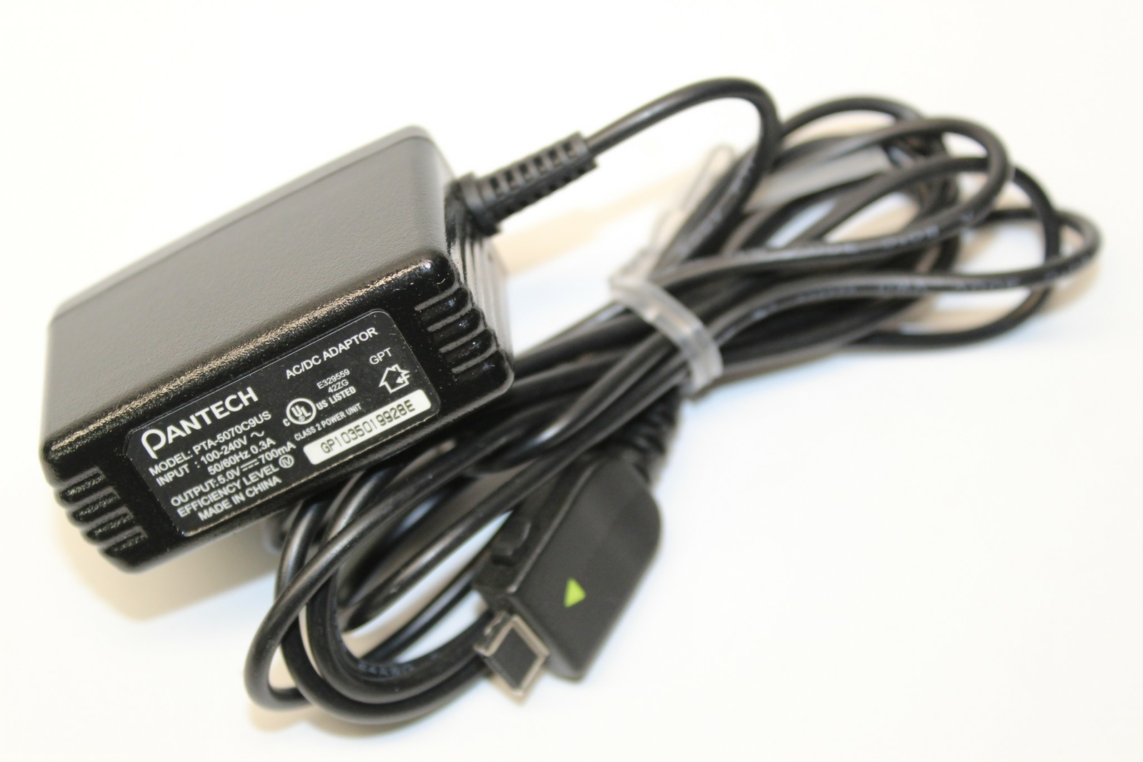 Pantech PTA-5070C9US AC Adapter Cellphone Charger Output 5V 