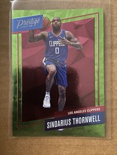2017 Prestige Micro Etch Rookies Bright Green Sindarius Thornwell #41 Rookie RC