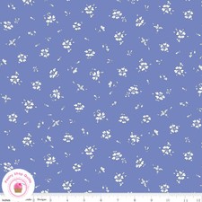 Riley Blake FLOWER SHOW SUNRISE 4775965D Blue White Floral LIBERTY Quilt Fabric
