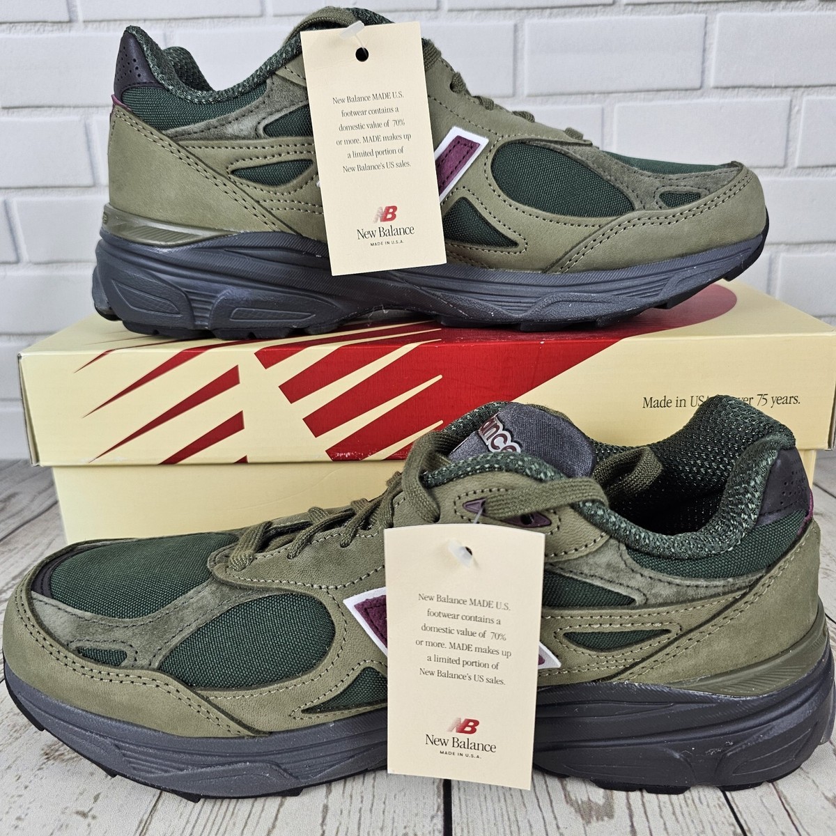 ⚡ New Balance 990 V3 Made in USA x Teddy Santis Green Men's