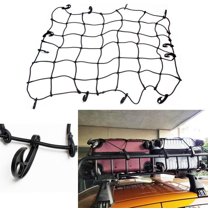 Roof Rack 22x38 Elastic Bungee Cargo Net Stretch To 44x76 For Trailer Truck - Foto 5