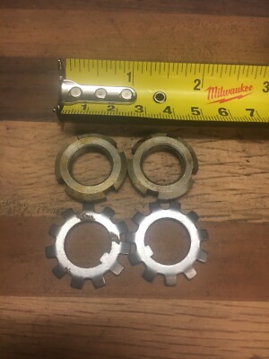 - KM02 KM2 M15  mm Carbon Steel Retaining Nut MB2 Lock Washer New Old Stock