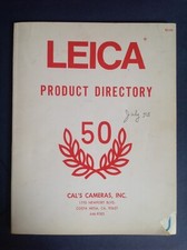 Leica Product Directory 50th Annrsary Book Cal's Cameras, Inc ONLY ONE LEFT